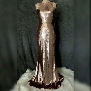 LIQUID GOLD NWT  Rose Gold Sequin. Never worn!